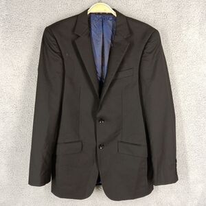 Venicio Daltoni Pure Wool Super‎ 120's Black Blazer Luxury Suit Jacket Men's 36R